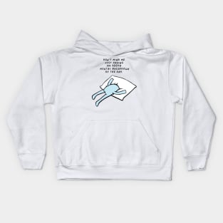 Little Emotional Blue Dude “Don’t mind me just having my 100th mental breakdown of the day” Kids Hoodie